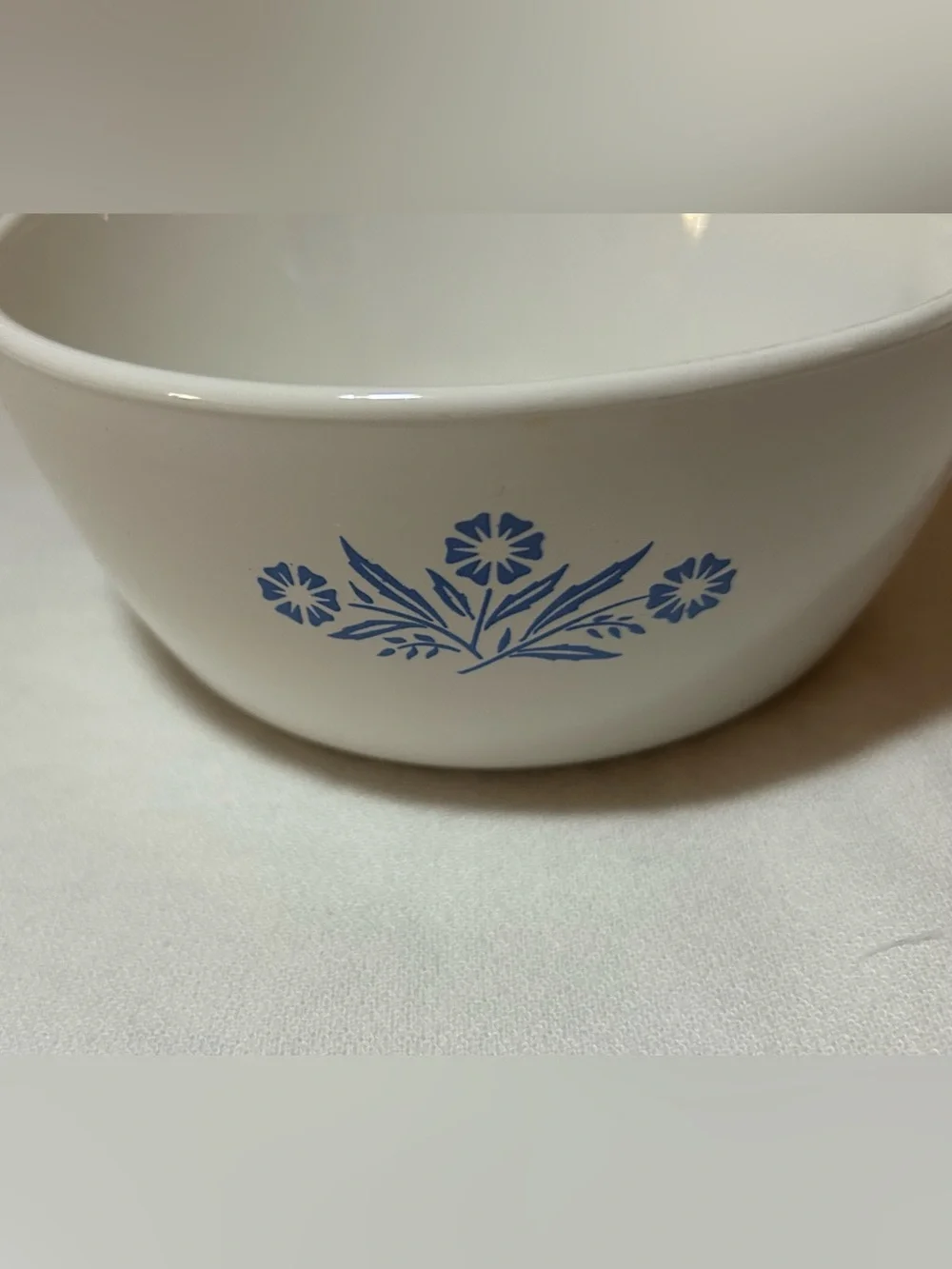 2 Corning Ware Blue Cornflower Ceramic Cooking Skillets 6 1/2” & 1-1/2 Pint